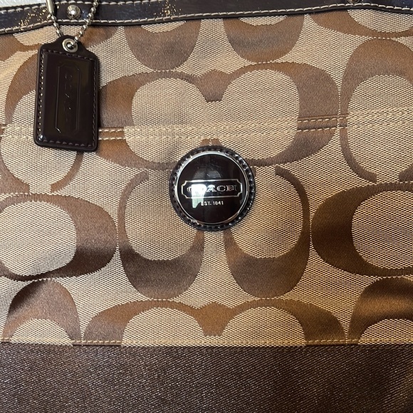Brown Coach Diaper Bag - Picture 2 of 13